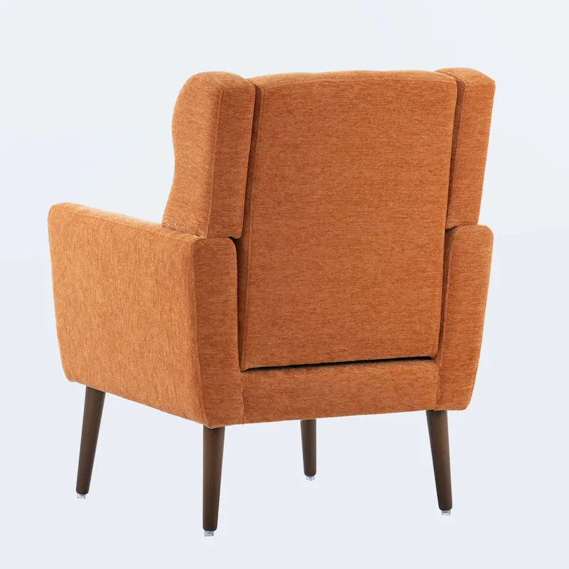 Comoda poltrona da lettura Mid-Century in ciniglia