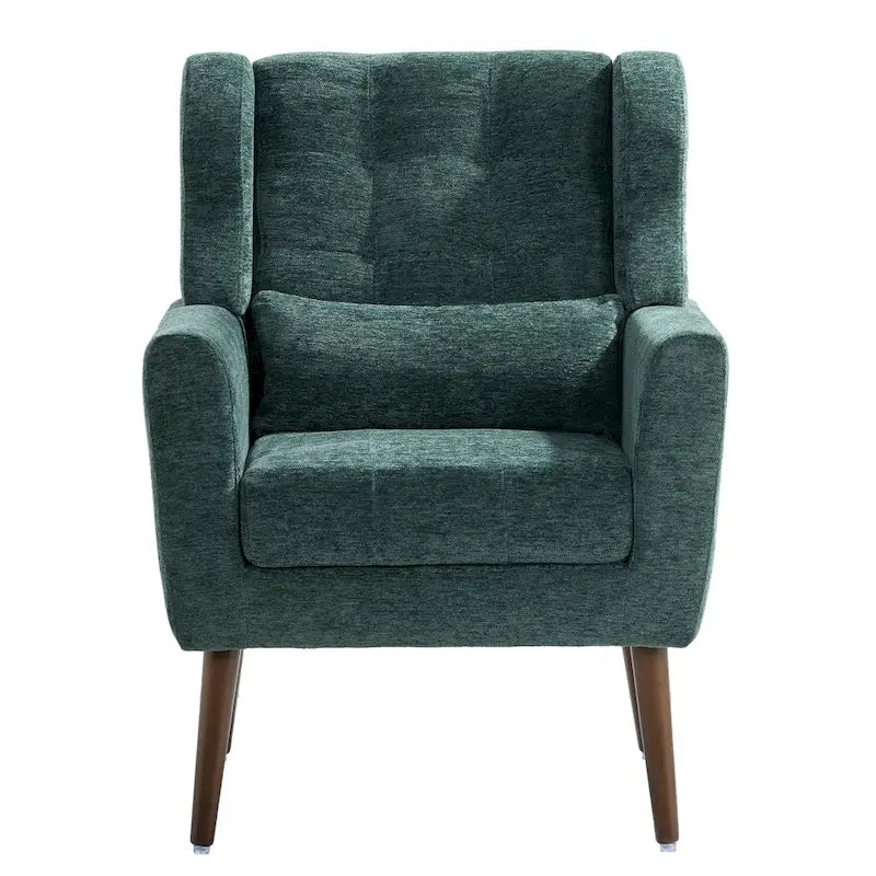 Comoda poltrona da lettura Mid-Century in ciniglia