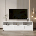 Mobile TV moderno minimalista, porta TV da 80 pollici, armadietto aperto, soggiorno, camera da letto