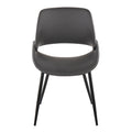 Sedia da pranzo Carson Carrington Svellingen con gambe affusolate in metallo (set da 2)