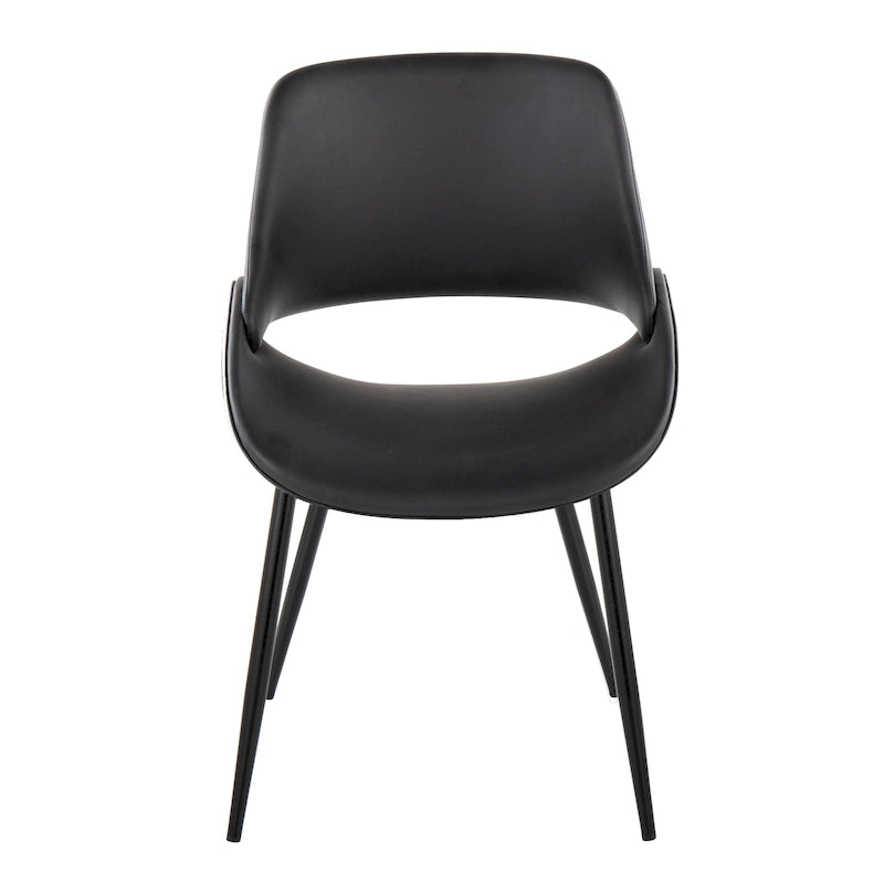 Chaise de salle à manger Carson Carrington Svellingen avec pieds métalliques fuselés (lot de 2)