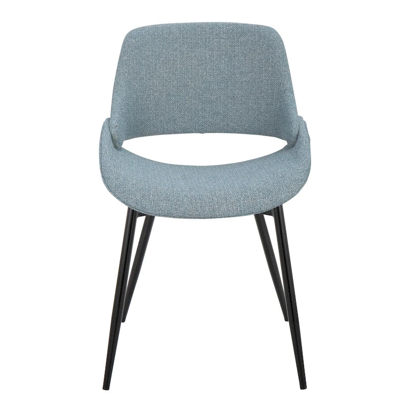 Chaise de salle à manger Carson Carrington Svellingen avec pieds métalliques fuselés (lot de 2)