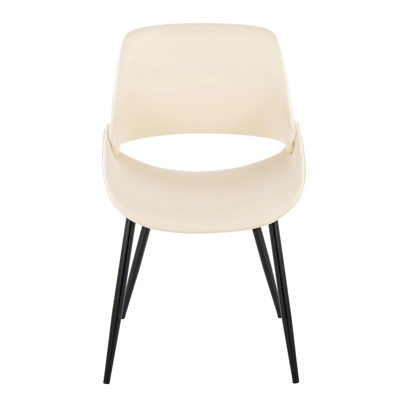 Chaise de salle à manger Carson Carrington Svellingen avec pieds métalliques fuselés (lot de 2)