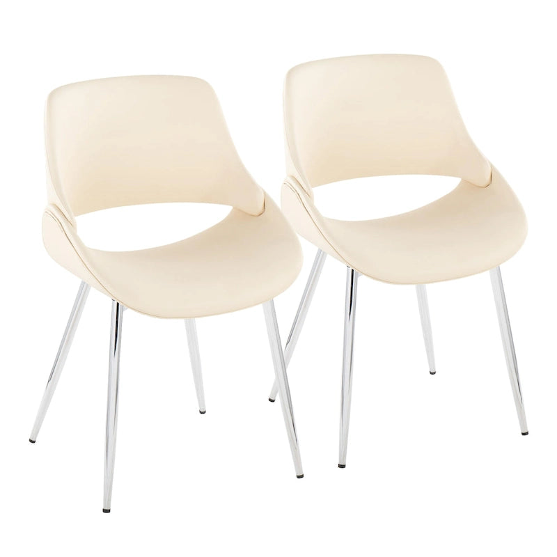 Sedia da pranzo Carson Carrington Svellingen con gambe affusolate in metallo (set da 2)