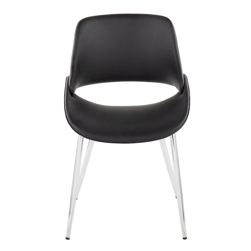 Sedia da pranzo Carson Carrington Svellingen con gambe affusolate in metallo (set da 2)