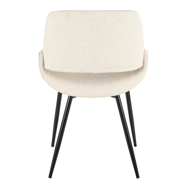 Sedia da pranzo Carson Carrington Svellingen con gambe affusolate in metallo (set da 2)