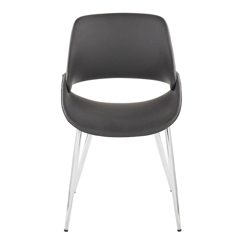 Sedia da pranzo Carson Carrington Svellingen con gambe affusolate in metallo (set da 2)
