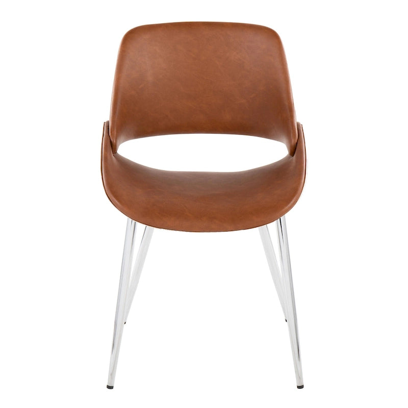 Sedia da pranzo Carson Carrington Svellingen con gambe affusolate in metallo (set da 2)