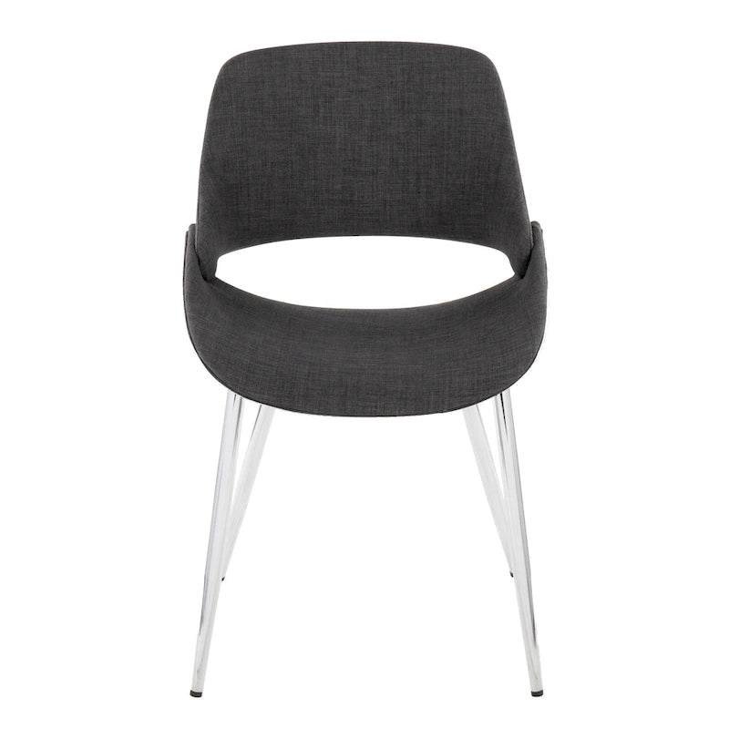 Sedia da pranzo Carson Carrington Svellingen con gambe affusolate in metallo (set da 2)