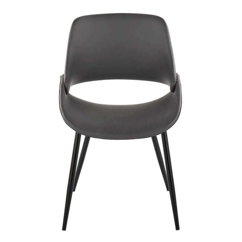 Sedia da pranzo Carson Carrington Svellingen con gambe affusolate in metallo (set da 2)