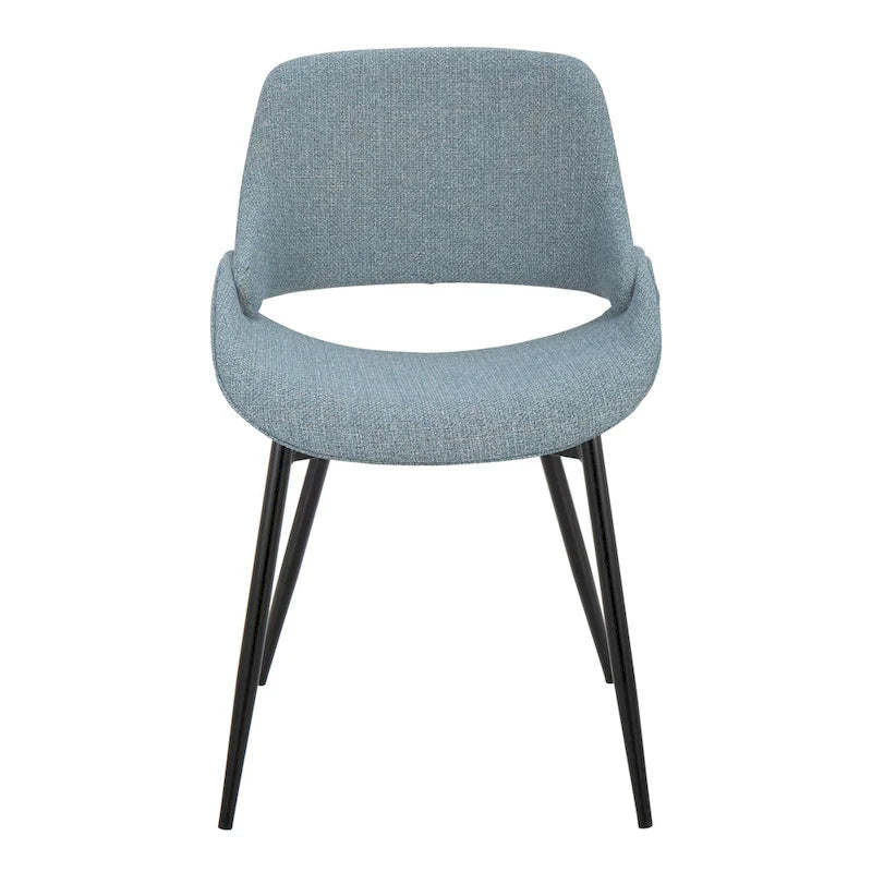 Sedia da pranzo Carson Carrington Svellingen con gambe affusolate in metallo (set da 2)