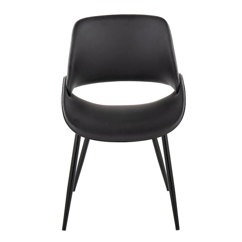 Sedia da pranzo Carson Carrington Svellingen con gambe affusolate in metallo (set da 2)