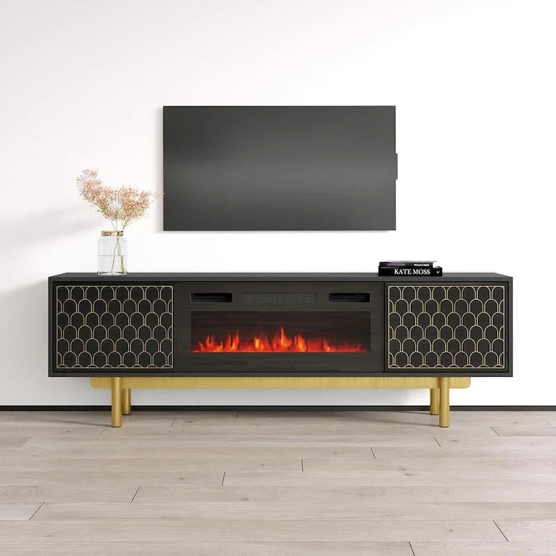 Mobile TV con caminetto Karp BL-EF
