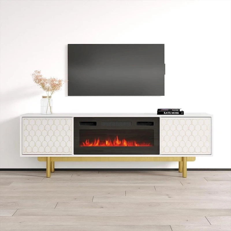 Meuble TV pour cheminée Karp BL-EF