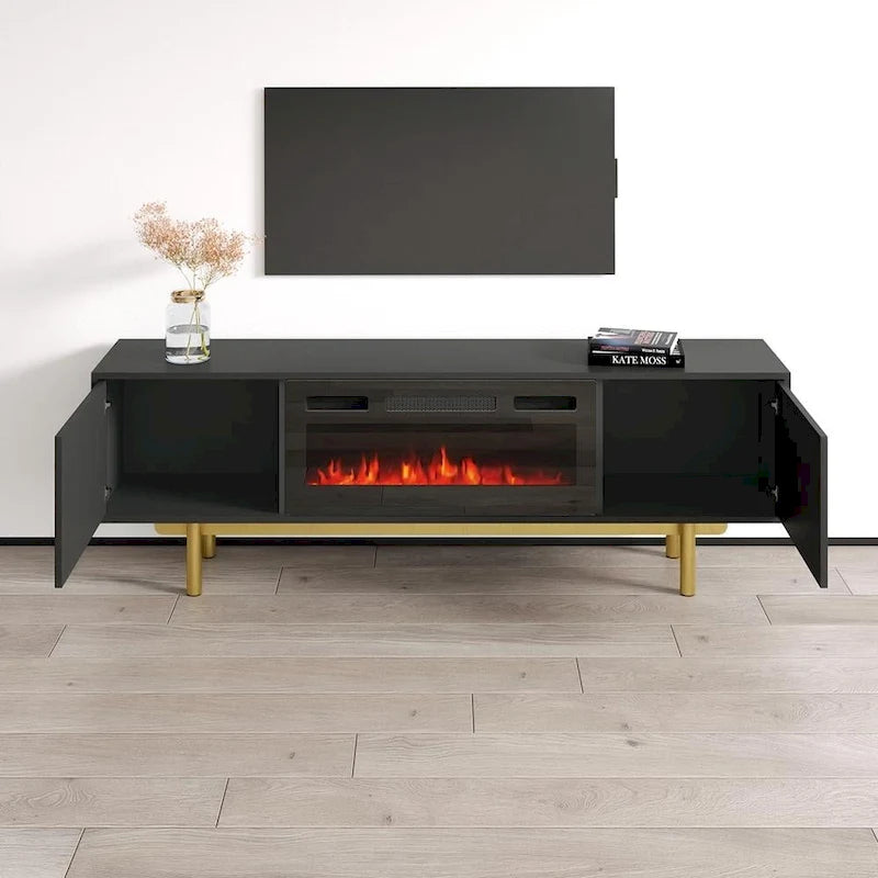 Mobile TV con caminetto Karp BL-EF