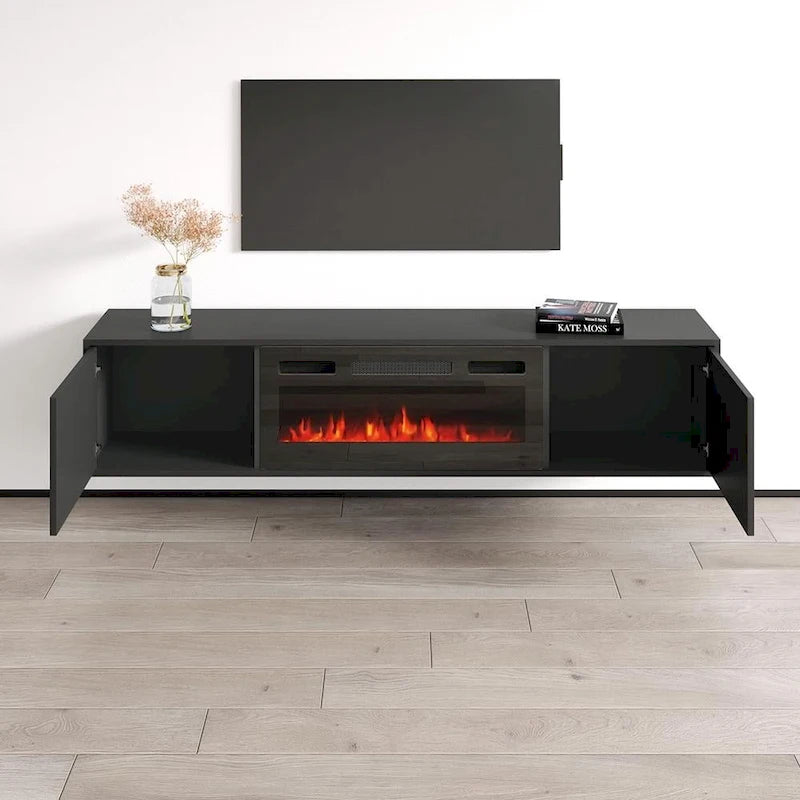 Mobile TV con caminetto Karp BL-EF