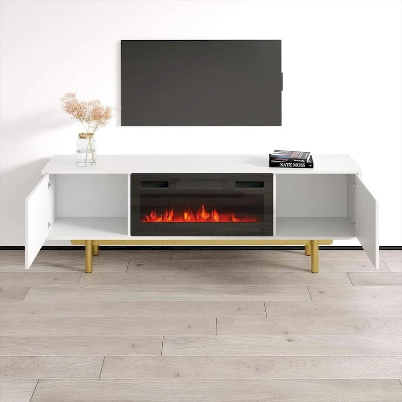 Mobile TV con caminetto Karp BL-EF