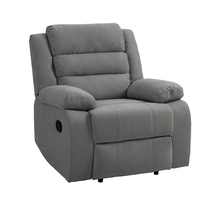 Set di 2 moderne poltrone reclinabili manuali regolabili