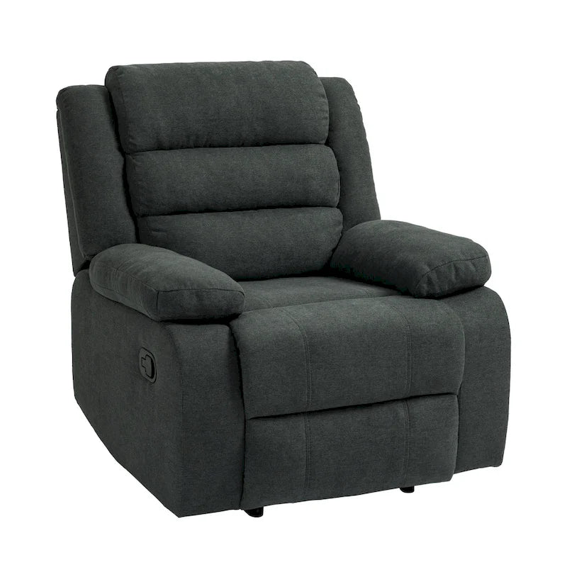 Set di 2 moderne poltrone reclinabili manuali regolabili