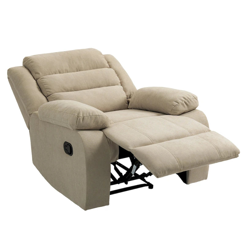 Set di 2 moderne poltrone reclinabili manuali regolabili