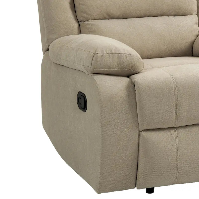 Set di 2 moderne poltrone reclinabili manuali regolabili