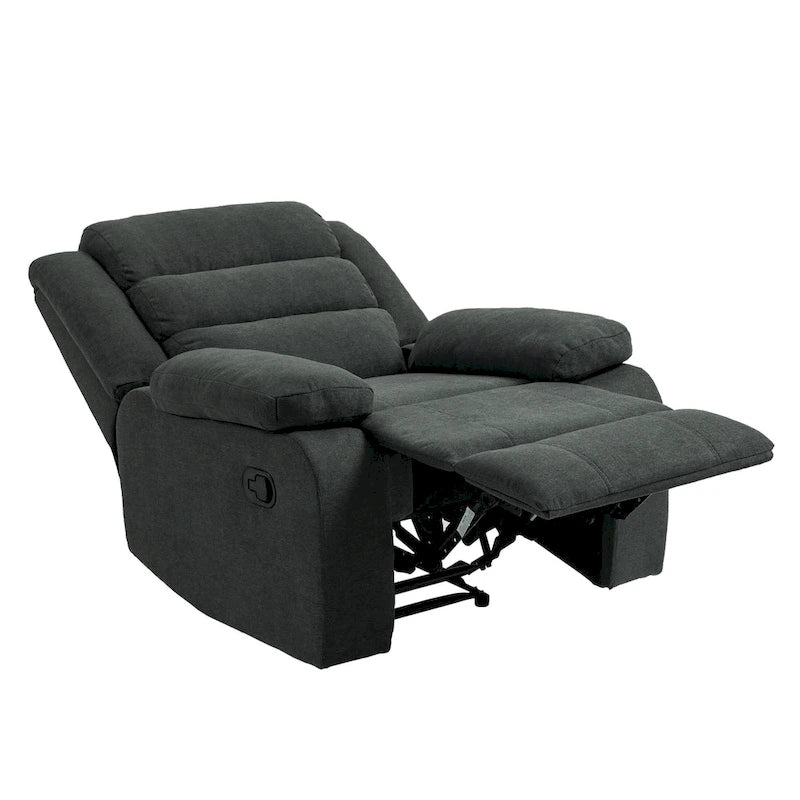 Set di 2 moderne poltrone reclinabili manuali regolabili