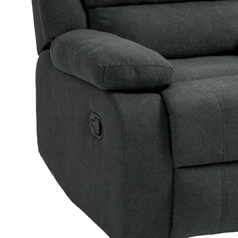 Set di 2 moderne poltrone reclinabili manuali regolabili