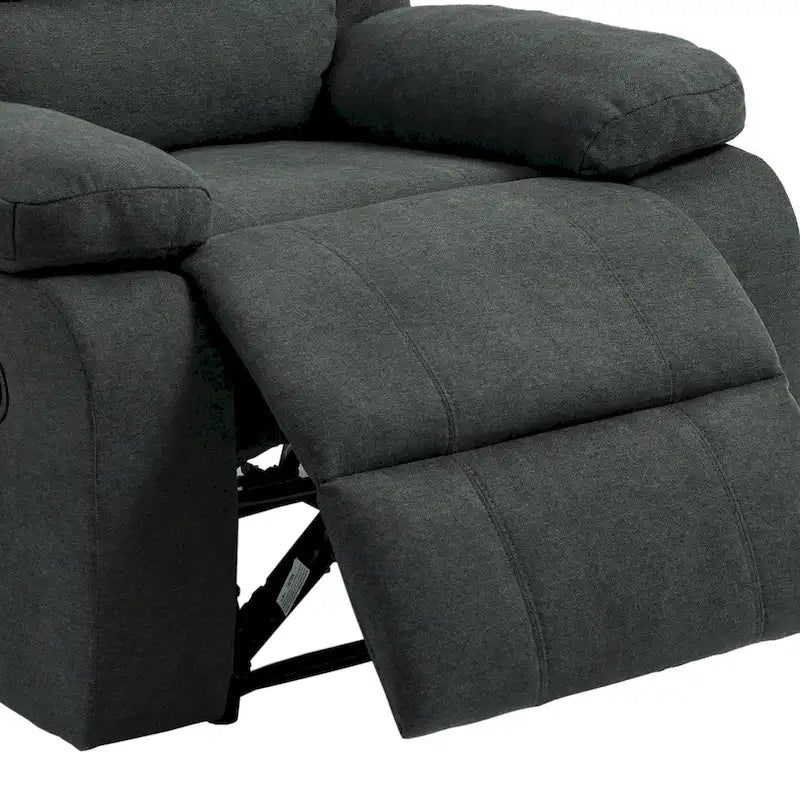 Set di 2 moderne poltrone reclinabili manuali regolabili