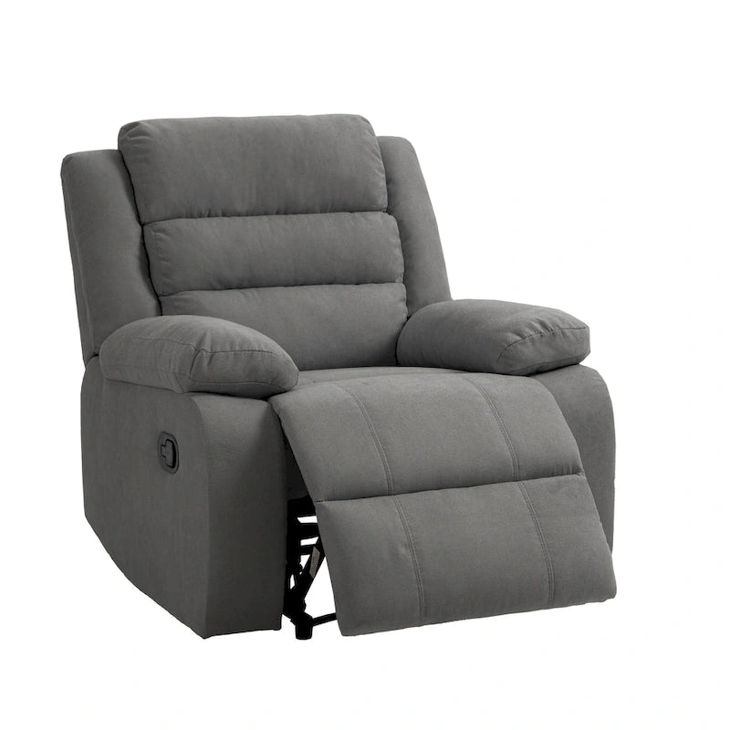 Set di 2 moderne poltrone reclinabili manuali regolabili