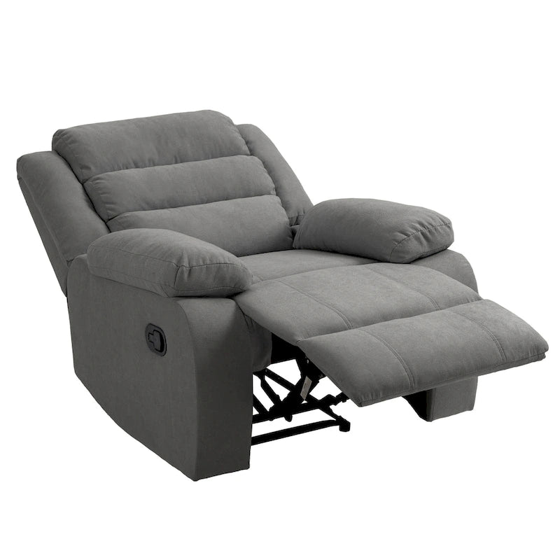 Set di 2 moderne poltrone reclinabili manuali regolabili