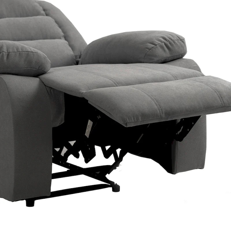 Set di 2 moderne poltrone reclinabili manuali regolabili