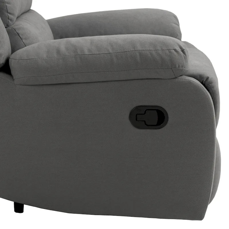 Set di 2 moderne poltrone reclinabili manuali regolabili