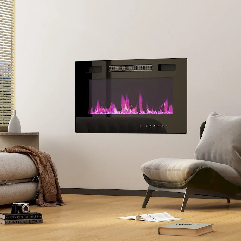 Caminetto elettrico d'ambiente e mobile TV resistente a basso consumo energetico
