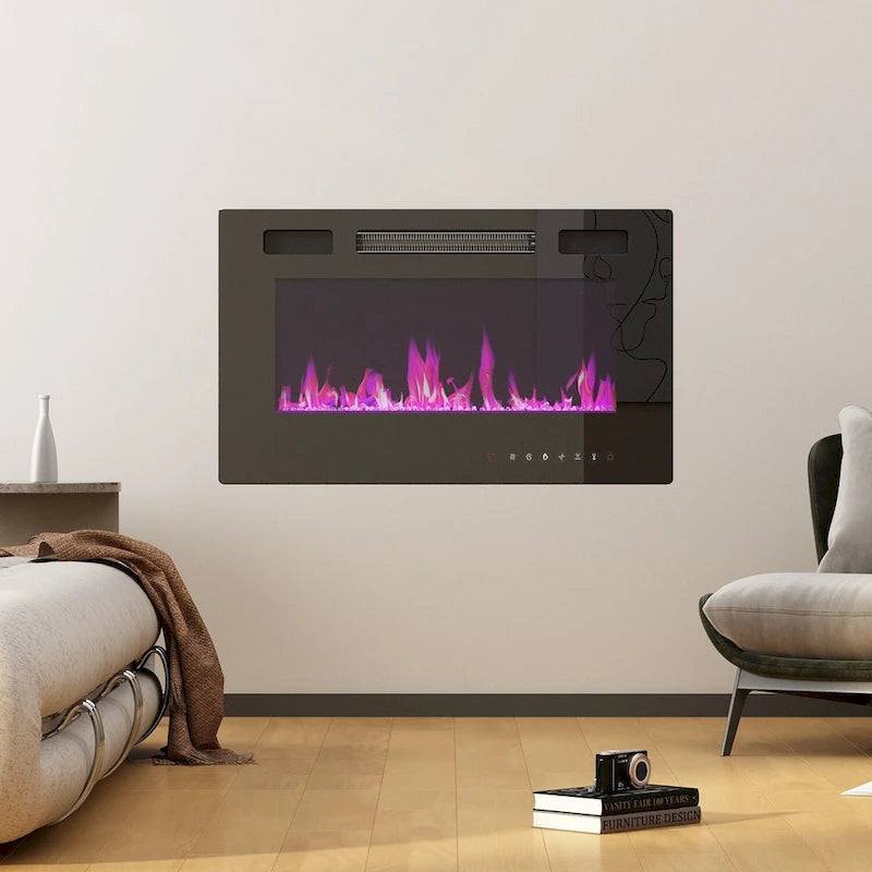 Caminetto elettrico d'ambiente e mobile TV resistente a basso consumo energetico