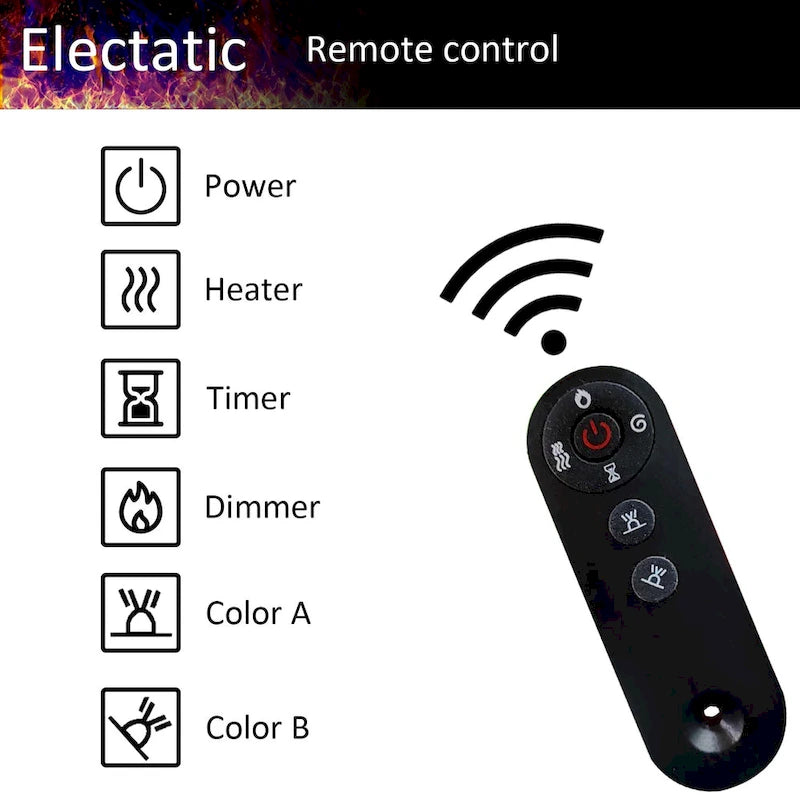 Caminetto elettrico d'ambiente e mobile TV resistente a basso consumo energetico