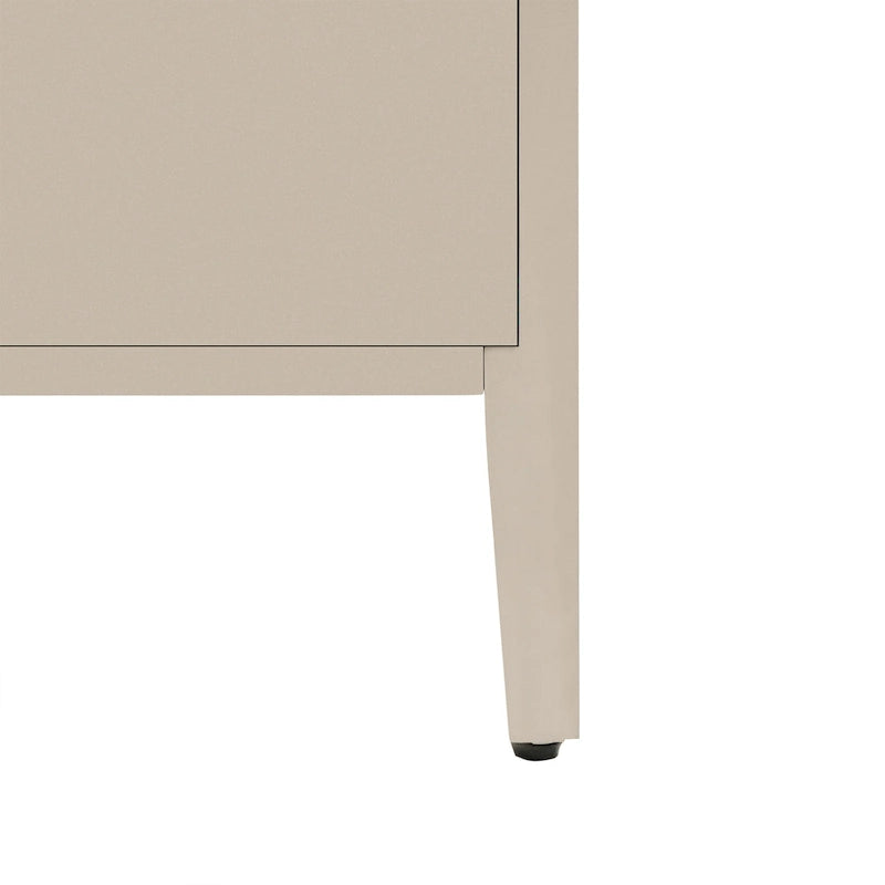 Mobile Contenitore in Legno con Tre Ante in Vetro Temperato