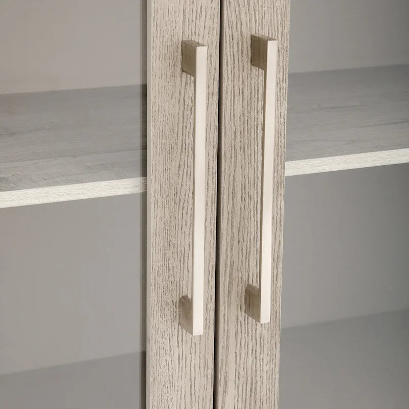 Mobile Contenitore in Legno con Tre Ante in Vetro Temperato
