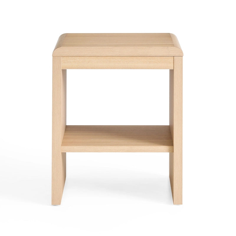 Tavolino finale moderno Brookside Reyna in legno con angoli arrotondati