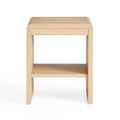 Tavolino finale moderno Brookside Reyna in legno con angoli arrotondati