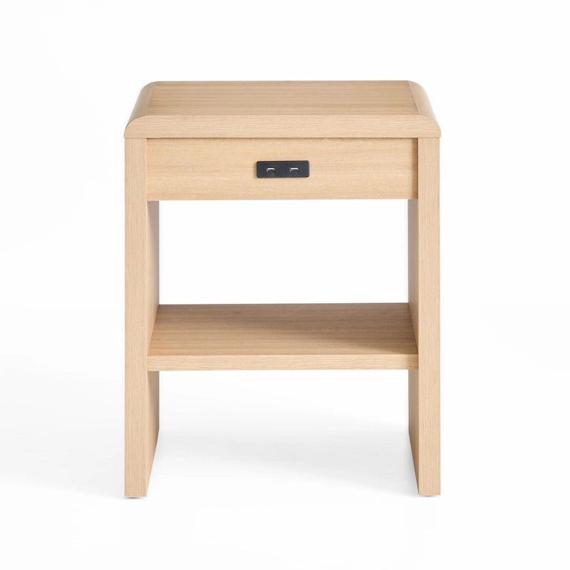 Tavolino finale moderno Brookside Reyna in legno con angoli arrotondati