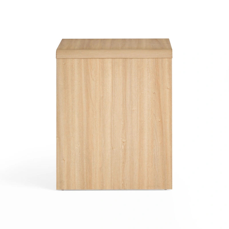 Tavolino finale moderno Brookside Reyna in legno con angoli arrotondati