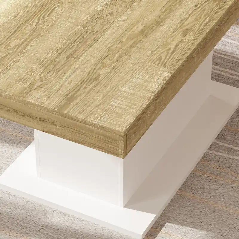 Tavolo da Pranzo Allungabile con Piano in Legno, Computer (Nero/Bianco)