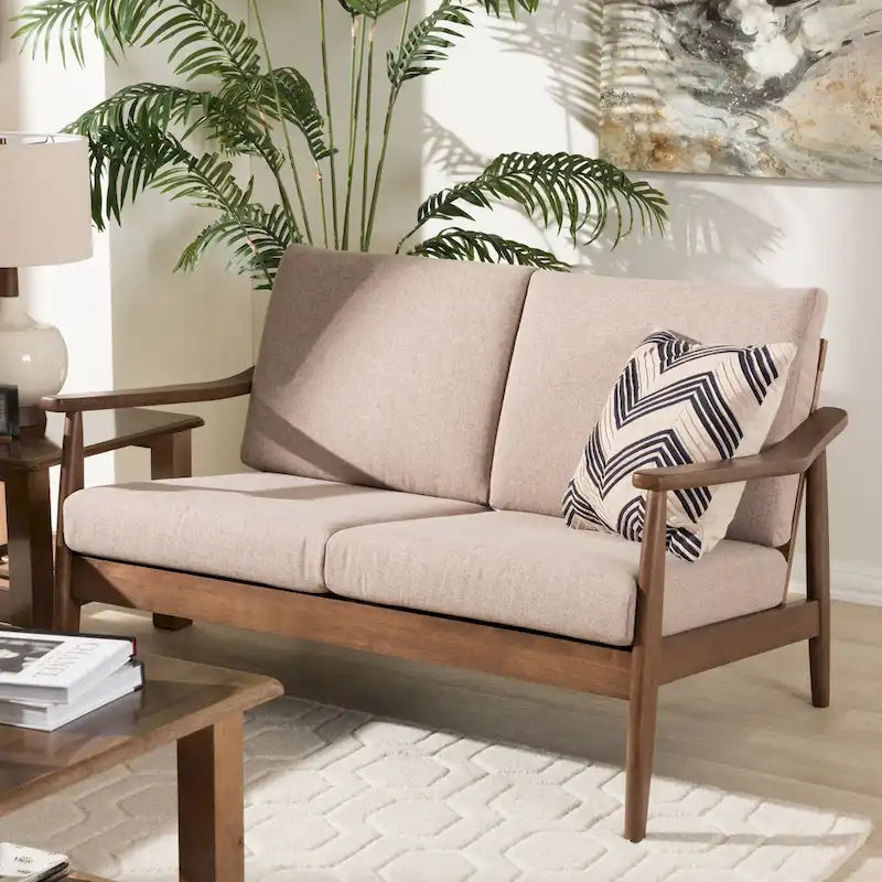 Divanetto Mid-Century di Baxton Studio