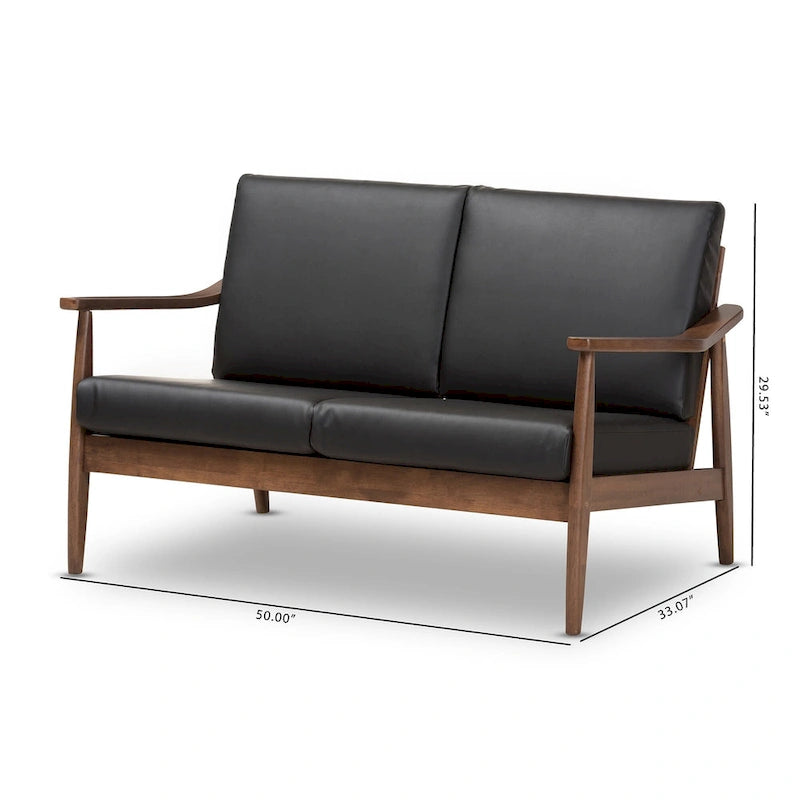 Divanetto Mid-Century di Baxton Studio