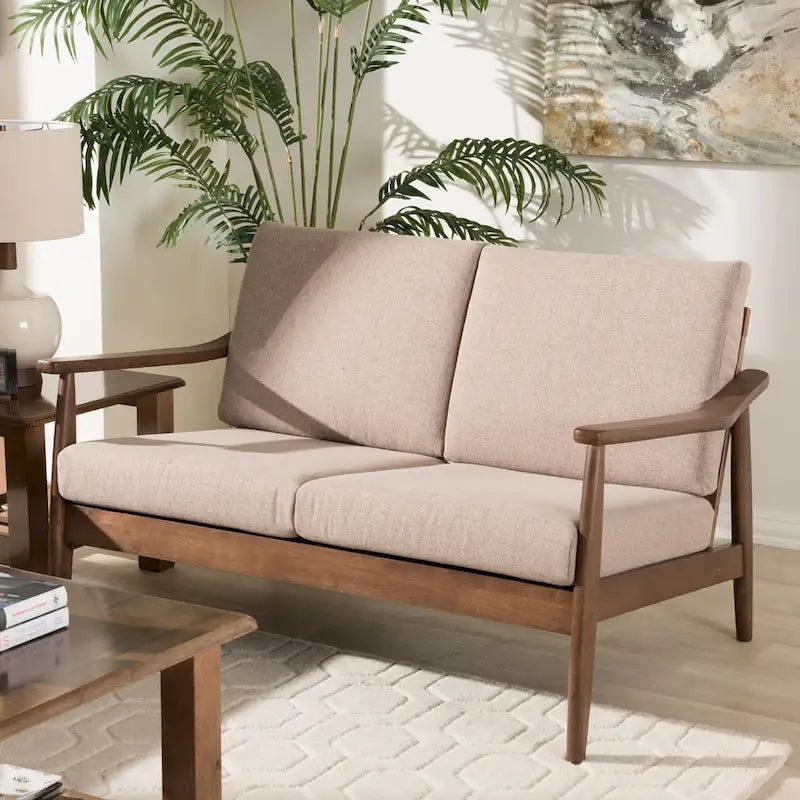 Divanetto Mid-Century di Baxton Studio