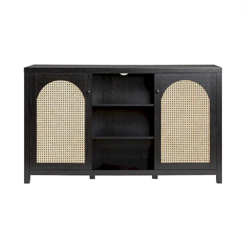 Middlebrook Designs Credenza a 2 ante da 58 pollici con pannelli in rattan ad arco
