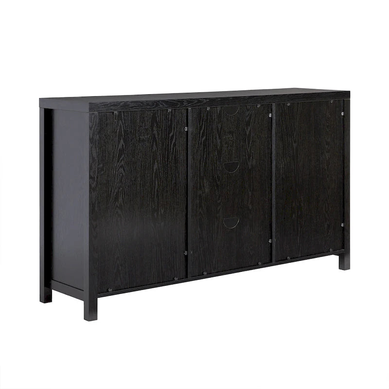 Middlebrook Designs Credenza a 2 ante da 58 pollici con pannelli in rattan ad arco
