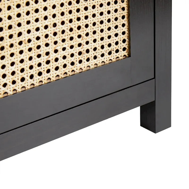 Middlebrook Designs Credenza a 2 ante da 58 pollici con pannelli in rattan ad arco