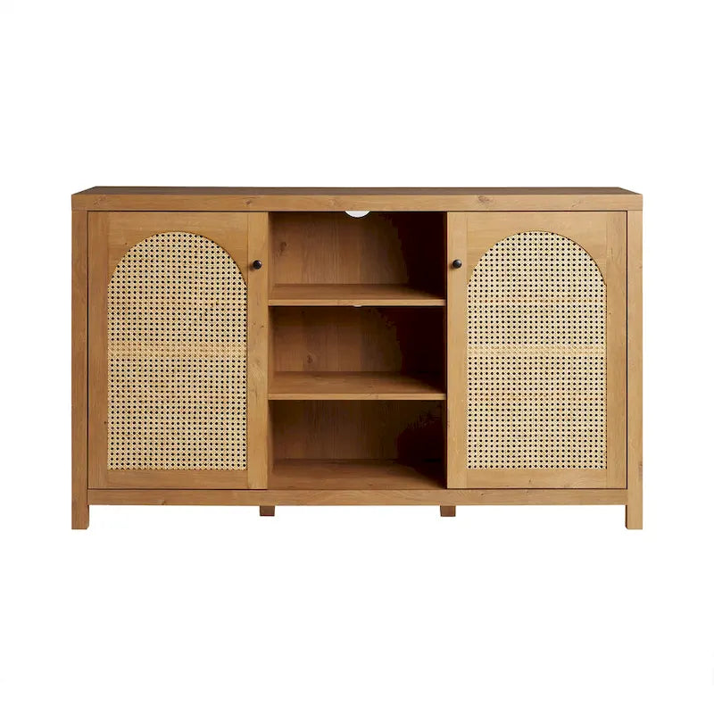 Middlebrook Designs Credenza a 2 ante da 58 pollici con pannelli in rattan ad arco