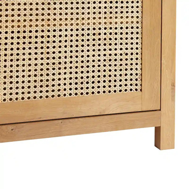Middlebrook Designs Credenza a 2 ante da 58 pollici con pannelli in rattan ad arco